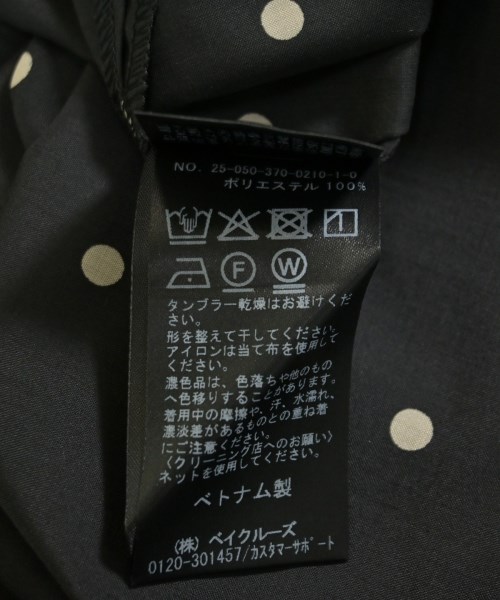 JOURNAL STANDARD L'ESSAGE（ジャーナルスタンダードレサージュ）カジュアルシャツ 黒 サイズ:F レディース/2200715150108