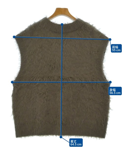 JOURNAL STANDARD L'ESSAGE（ジャーナルスタンダードレサージュ）ベスト 茶 サイズ:F レディース/2200637551021