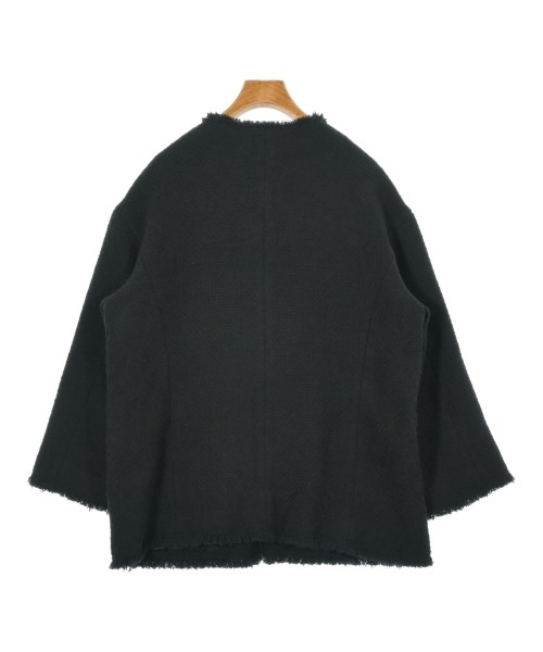 JOURNAL STANDARD L'ESSAGE（ジャーナルスタンダードレサージュ）ノーカラージャケット 黒 サイズ:F レディース/2200632288021