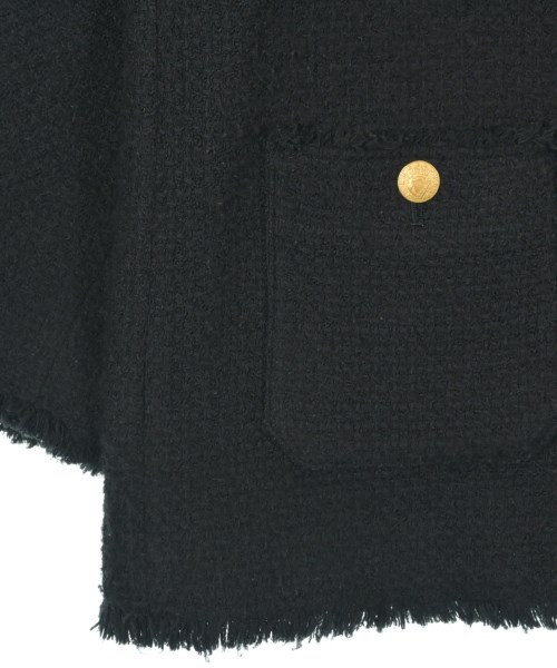 JOURNAL STANDARD L'ESSAGE（ジャーナルスタンダードレサージュ）ノーカラージャケット 黒 サイズ:F レディース/2200632288021