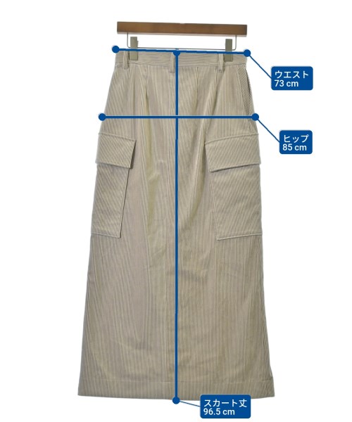 JOURNAL STANDARD L'ESSAGE（ジャーナルスタンダードレサージュ）ロング・マキシ丈スカート ベージュ サイズ:38(M位) レディース/2200647239018