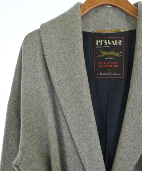 JOURNAL STANDARD L'ESSAGE（ジャーナルスタンダードレサージュ）チェスターコート グレー サイズ:F レディース/2200649501014