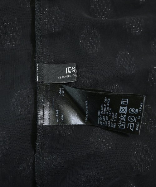 JOURNAL STANDARD L'ESSAGE（ジャーナルスタンダードレサージュ）ブラウス 黒 サイズ:F レディース/2200642070012