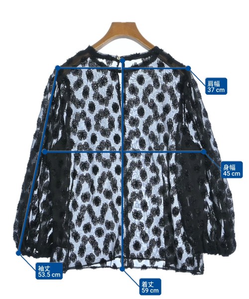 JOURNAL STANDARD L'ESSAGE（ジャーナルスタンダードレサージュ）ブラウス 黒 サイズ:F レディース/2200642070012