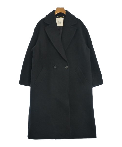 JOURNAL STANDARD L'ESSAGE(ジャーナルスタンダードレサージュ)チェスターコート 黒 サイズ:36(S位)/2200646227016