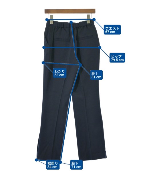 JOURNAL STANDARD L'ESSAGE（ジャーナルスタンダードレサージュ）スラックス 紺 サイズ:38(M位) レディース/2200640399108