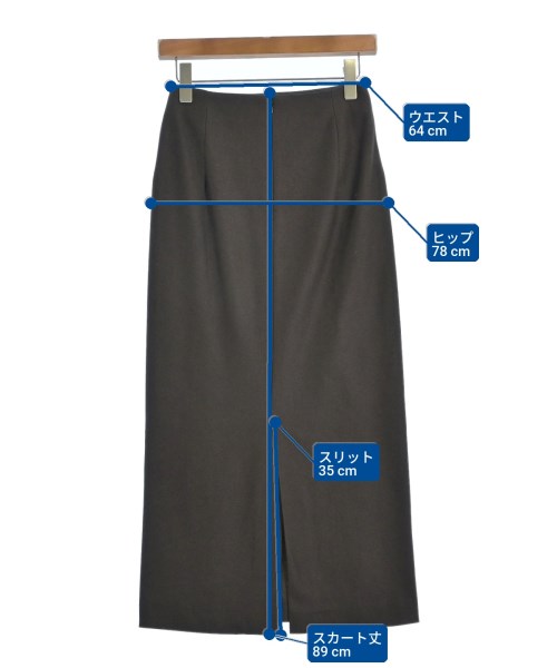 JOURNAL STANDARD L'ESSAGE（ジャーナルスタンダードレサージュ）ロング・マキシ丈スカート 茶 サイズ:36(S位) レディース/2200649174027