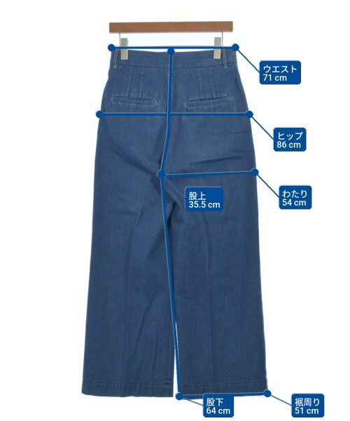 JOURNAL STANDARD L'ESSAGE（ジャーナルスタンダードレサージュ）デニムパンツ 青 サイズ:38(M位) レディース/2200702550010