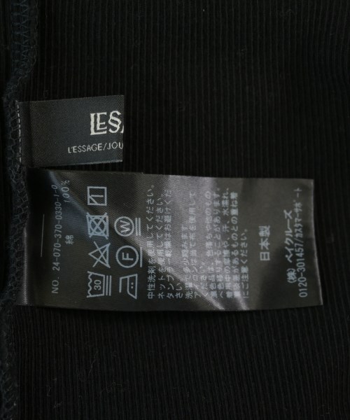 JOURNAL STANDARD L'ESSAGE（ジャーナルスタンダードレサージュ）Tシャツ・カットソー 黒 サイズ:F レディース/2200705965118