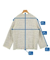 JOURNAL STANDARD L'ESSAGE（ジャーナルスタンダードレサージュ）ノーカラージャケット 白 サイズ:F レディース/2200706868012