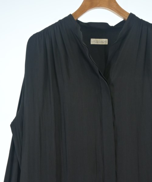 JOURNAL STANDARD L'ESSAGE（ジャーナルスタンダードレサージュ）シャツワンピース 黒 サイズ:-(M位) レディース/2200704260085
