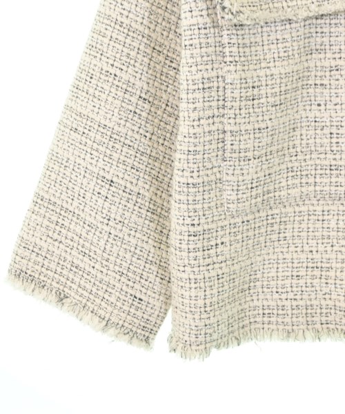 JOURNAL STANDARD L'ESSAGE（ジャーナルスタンダードレサージュ）ノーカラージャケット 白 サイズ:F レディース/2200662523062