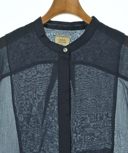 JOURNAL STANDARD L'ESSAGE（ジャーナルスタンダードレサージュ）カジュアルシャツ 紺 サイズ:F レディース/2200661313121