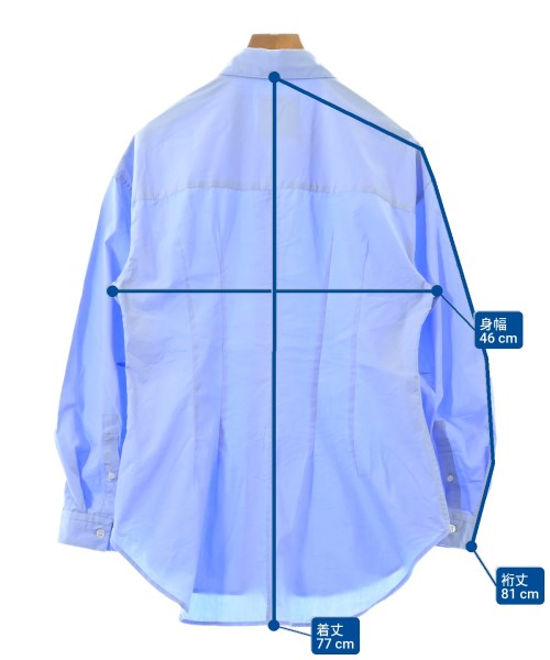 JOURNAL STANDARD L'ESSAGE（ジャーナルスタンダードレサージュ）カジュアルシャツ 青 サイズ:-(XL位) レディース/2200666214058