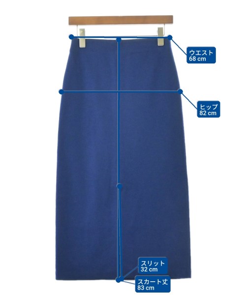 JOURNAL STANDARD L'ESSAGE（ジャーナルスタンダードレサージュ）ロング・マキシ丈スカート 青 サイズ:38(M位) レディース/2200667226012