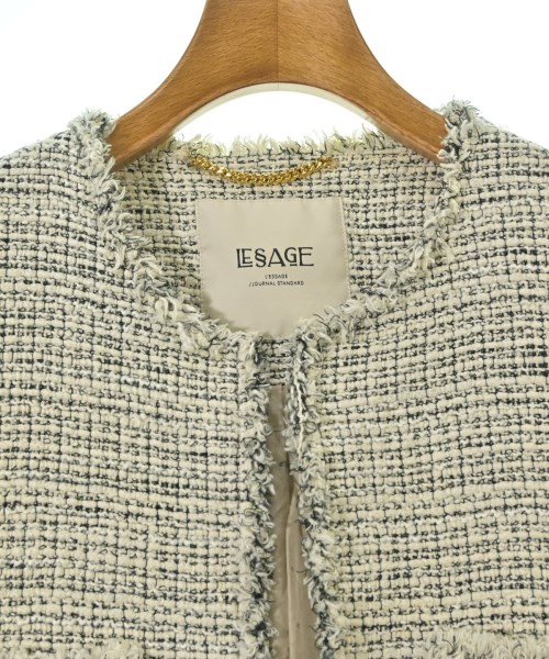 JOURNAL STANDARD L'ESSAGE（ジャーナルスタンダードレサージュ）ノーカラージャケット 白 サイズ:F レディース/2200665667022