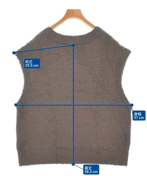 JOURNAL STANDARD L'ESSAGE（ジャーナルスタンダードレサージュ）ベスト 茶 サイズ:F レディース/2200669019018