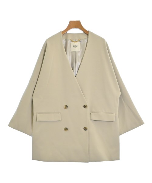JOURNAL STANDARD L'ESSAGE(ジャーナルスタンダードレサージュ)ノーカラージャケット ベージュ サイズ:F/2200668974035