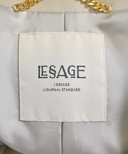 JOURNAL STANDARD L'ESSAGE（ジャーナルスタンダードレサージュ）ノーカラージャケット ベージュ サイズ:F レディース/2200668974035