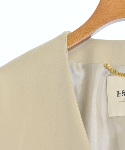 JOURNAL STANDARD L'ESSAGE（ジャーナルスタンダードレサージュ）ノーカラージャケット ベージュ サイズ:F レディース/2200668974035