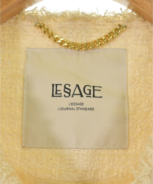 JOURNAL STANDARD L'ESSAGE（ジャーナルスタンダードレサージュ）ノーカラージャケット 白 サイズ:F レディース/2200730787013
