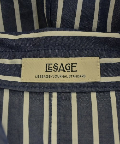 JOURNAL STANDARD L'ESSAGE（ジャーナルスタンダードレサージュ）カジュアルシャツ 紺 サイズ:F レディース/2200736272087