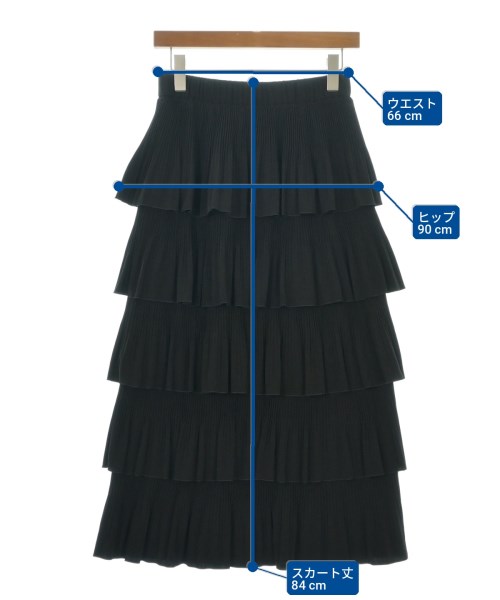 JOURNAL STANDARD L'ESSAGE（ジャーナルスタンダードレサージュ）ロング・マキシ丈スカート 黒 サイズ:38(M位) レディース/2200702689147
