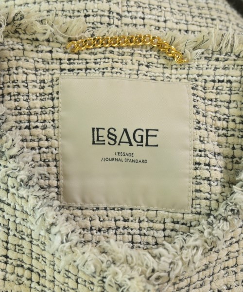 JOURNAL STANDARD L'ESSAGE（ジャーナルスタンダードレサージュ）ノーカラージャケット 白 サイズ:F レディース/2200683515039
