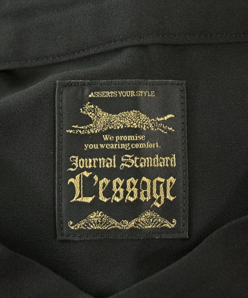 JOURNAL STANDARD L'ESSAGE（ジャーナルスタンダードレサージュ）シャツワンピース 黒 サイズ:F レディース/2200678110065