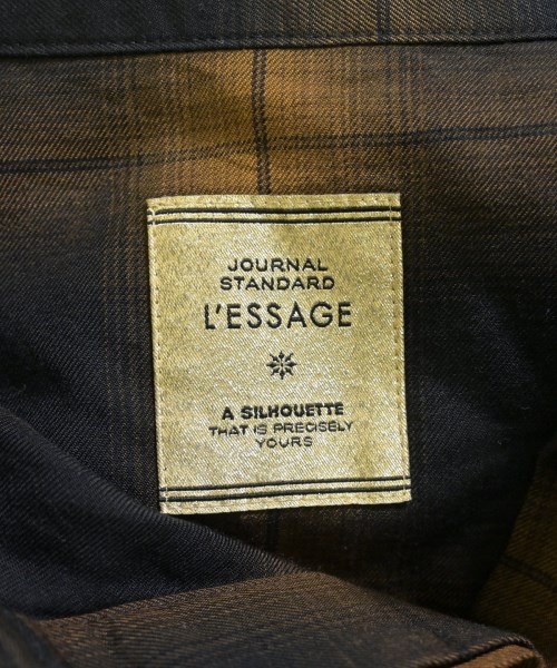 JOURNAL STANDARD L'ESSAGE（ジャーナルスタンダードレサージュ）カジュアルシャツ 茶 サイズ:F レディース/2200689952029