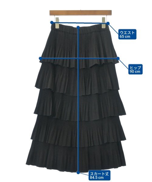 JOURNAL STANDARD L'ESSAGE（ジャーナルスタンダードレサージュ）ロング・マキシ丈スカート 黒 サイズ:36(S位) レディース/2200689999017