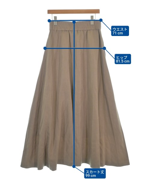 JOURNAL STANDARD L'ESSAGE（ジャーナルスタンダードレサージュ）ロング・マキシ丈スカート 茶 サイズ:38(M位) レディース/2200690957020
