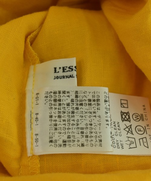 JOURNAL STANDARD L'ESSAGE（ジャーナルスタンダードレサージュ）ブラウス 黄 サイズ:F レディース/2200691830056