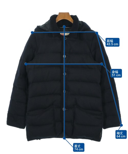 Traditional Weatherwear（トラディショナルウェザーウェア）ダウンコート 紺 サイズ:36(S位) メンズ/2200614132014