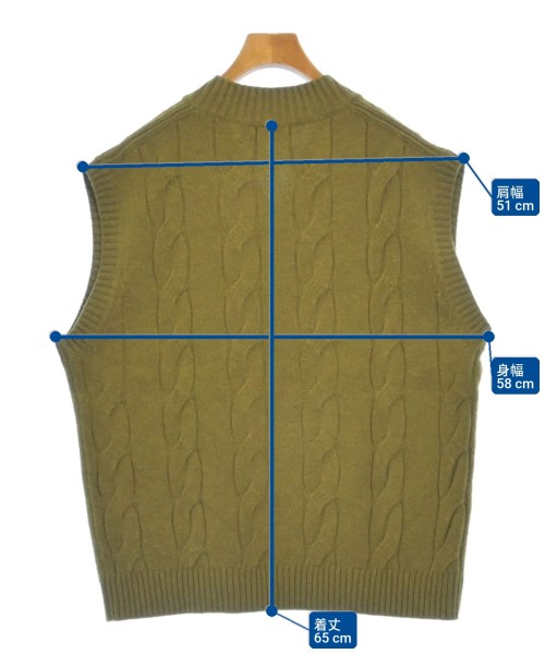 Traditional Weatherwear（トラディショナルウェザーウェア）ベスト カーキ サイズ:M メンズ/2200614319071