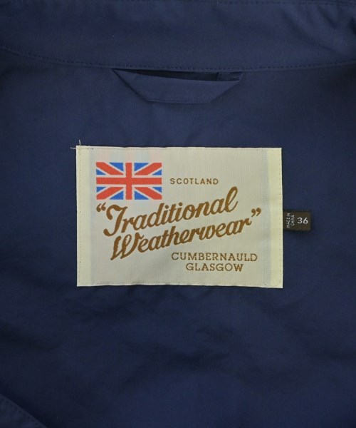 Traditional Weatherwear（トラディショナルウェザーウェア）ステンカラーコート 紺 サイズ:36(XS位) メンズ/2200704320017