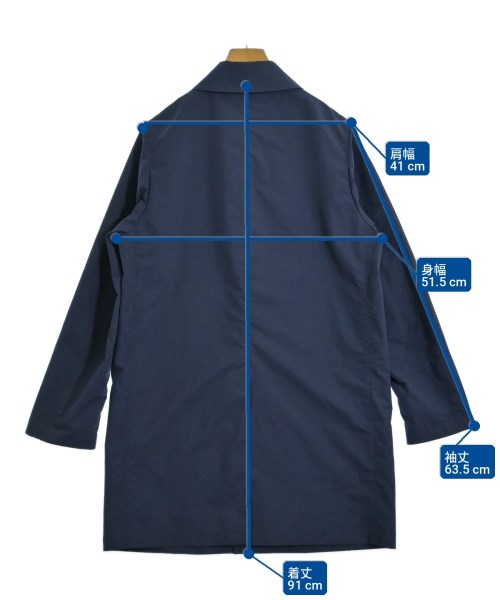 Traditional Weatherwear（トラディショナルウェザーウェア）ステンカラーコート 紺 サイズ:36(XS位) メンズ/2200704320017