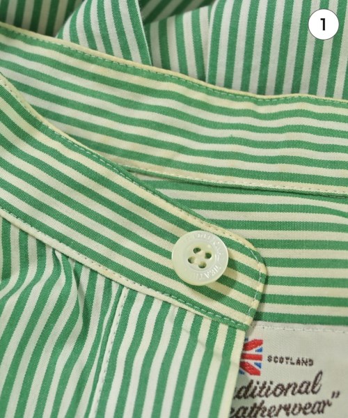 Traditional Weatherwear（トラディショナルウェザーウェア）カジュアルシャツ 緑 サイズ:S メンズ/2200668835022