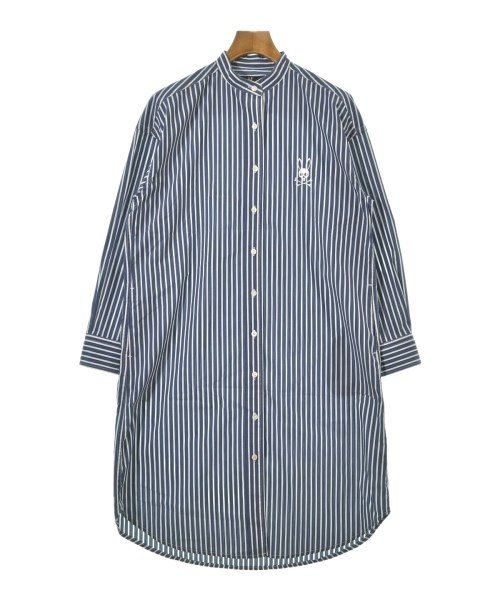 Psycho Bunny(サイコバニー)シャツワンピース 紺 サイズ:1(S位)/2200643148024