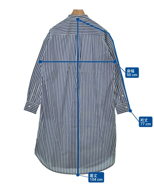 Psycho Bunny（サイコバニー）シャツワンピース 紺 サイズ:1(S位) レディース/2200643148024