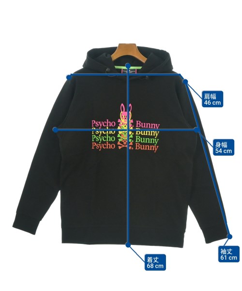 Psycho Bunny（サイコバニー）パーカー 黒 サイズ:-(L位) メンズ/2200616864111