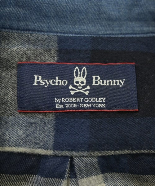Psycho Bunny（サイコバニー）カジュアルシャツ 紺 サイズ:48(L位) メンズ/2200669245103