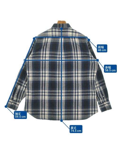 Psycho Bunny（サイコバニー）カジュアルシャツ 紺 サイズ:48(L位) メンズ/2200669245103