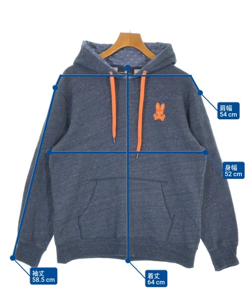Psycho Bunny（サイコバニー）パーカー 紺 サイズ:M メンズ/2200677178028