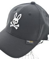 Psycho Bunny（サイコバニー）キャップ 黒 サイズ:- メンズ/2200679407058