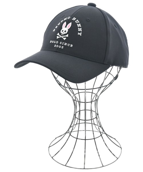 Psycho Bunny(サイコバニー)キャップ 黒 サイズ:-/2200679407089