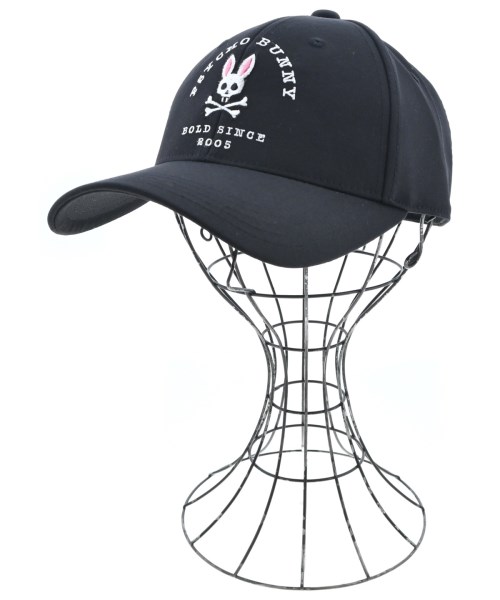 Psycho Bunny(サイコバニー)キャップ 黒 サイズ:-/2200679684169