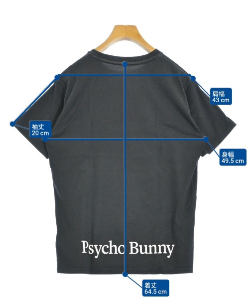 Psycho Bunny（サイコバニー）Tシャツ・カットソー 黒 サイズ:S メンズ/2200698620056