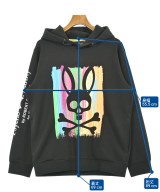Psycho Bunny（サイコバニー）パーカー 黒 サイズ:L メンズ/2200701137069