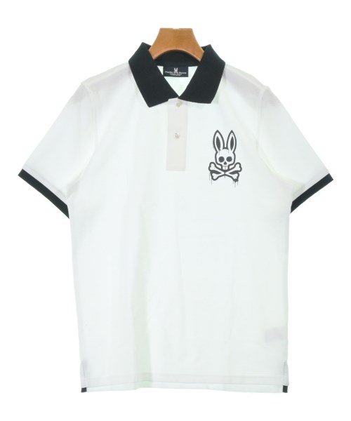 Psycho Bunny(サイコバニー)ポロシャツ 白 サイズ:M/2200660039091